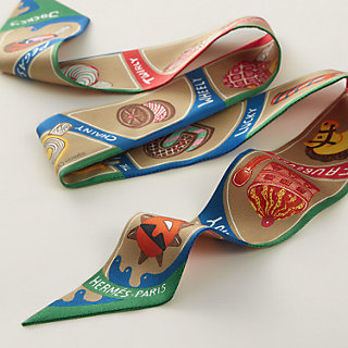 【新品未使用】HERMES TWILLY FUNNY ICE CREAM Funny Ice Cream Twilly | Hermès USA